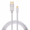 Кабель мультимедийный miniDisplayPort M to Display Port M 1.8m 4K white Vinga (VCPMDPDP1.8WH) - Image 1
