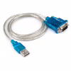 Кабель для передачи данных USB to COM 1.0m transparent Vinga (VCPUSBCOM) - Image 2