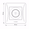 Світлорегулятор Videx BINERA 600Вт сереб (VF-BNDM600-SS) - Image 6