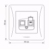Телефонна розетка Videx BINERA CAT3 (VF-BNSK1TF3-W) - Image 6