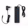 Концентратор Vinga USB3.0 to 7*USB3.0 1m cable with Switch and Power Adapter (VHA3A7B) - Image 3