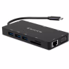 Концентратор Vinga USB-C 3.1 to VGA+HDMI+RJ45+3xUSB3.0+USB2.0+SD/TF+PD100W+Audio (VHYC10) - Image 3