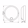 Светильник Videx LED с датчиком ИК IP54 12W 5000K сенсорный (VL-BHR-125W-SP) - Image 4
