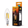 Лампочка Videx Filament C37F 6W E14 3000K 220V (VL-C37F-06143) - Image 2