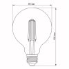 Лампочка Videx Filament G95FAD 7W E27 2200K 220V (VL-G95FAD-07272) - Image 3