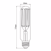 Лампочка Videx LED Filament T38F 24W E27 5000K (VL-T38F-24275) - Image 2