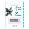 USB флеш накопичувач Wibrand 64GB Falcon Silver-Blue USB 2.0 (WI2.0/FA64U7U) - Image 2