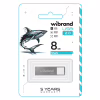 USB флеш накопичувач Wibrand 8GB Shark Silver USB 2.0 (WI2.0/SH8U4S) - Image 2