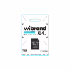 Карта пам'яті Wibrand 64GB mictoSD class 10 UHS-I (WICDXU1/64GB-A) - Image 2