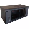 Шкаф настенный Hypernet 4U 19" 600x450 (WMNC-4U-FLAT-BLACK) - Image 1