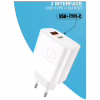 Зарядний пристрій WUW C209 1xUSB-C PD45W + 1xUSB QC3.0 18W White (WUW-C209) - Image 5