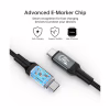 Дата кабель USB-C to USB-C 2.0m USB4 Gen 3 240W 8K Choetech (XCC-1042) - Image 4