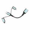 Перехідник OTG USB 3.0 AF to USB-C + Micro 5P + Lightning 0.11m 60W XoKo (XK-AC-155) - Image 2