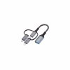 Перехідник OTG USB 3.0 AF to USB-C + Micro 5P + Lightning 0.11m 60W XoKo (XK-AC-155) - Image 1