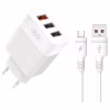 Зарядний пристрій XO L72 QC3.0 3USB +micro (XO-L72-MCR) - Image 1