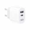 Зарядное устройство XO L97 (1Type-C/1USB/2.4A) + USB - MicroUSB White (XO-L97-MC) - Image 3