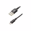 Дата кабель USB 2.0 AM to Lightning 1.0m NB143 Braided Black XO (XO-NB143i1-BK) - Image 2