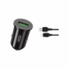 Зарядное устройство XO TZ12 QC3.0 (1USB/18W) + USB - Type-C Black (XO-TZ12-BK) - Image 1