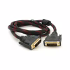 Кабель мультимедийный DVI M to DVI M 1.5m 24+1pin black/red Merlion (YT-DVI(M)/(M)NY/RD-1.5m) - Image 1