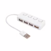 Концентратор Voltronic USB 2.0 to 4xUSB with LED buttons white (YT-H4L-W) - Image 2