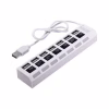 Концентратор Voltronic USB 2.0 to 7xUSB with switches white (YT-H7SHS-W) - Image 2