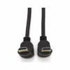 Кабель мультимедійний HDMI M to HDMI M 1.0m V1.4 90° corner black Merlion (YT-HDMI-1.0m/90°-90°) - Image 3