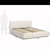 Кровать мягкая, MyBed Nela ,160х200, Бежевая ,с подъемным механизмом - Image 5