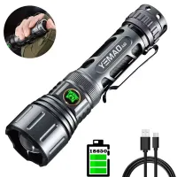 Ручний ліхтар YEMAO YM-А60, 1200LM, TG LED, Zoom, 1x18650 акум, TYPE-C - 4