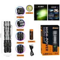 Ручной фонарь YEMAO YM-А7, 2200LM, P80 LED, Zoom, 1x21700 аккум, TYPE-C - 1