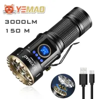 Ручной фонарь YEMAO YM-F883X, 3000LM, 8*XTE LED, 1x18350+1*18650 аккум, TYPE-C - 5