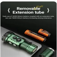 Ручной фонарь YEMAO YM-F337X, 3500LM, 8*XTE LED, красный, синий, зеленый и ультрафиолетовый,  TYPE-C - 5