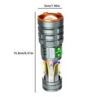 Ручной фонарь YEMAO YM-G580, 2500LM, 30W LED, 1*26650 аккум, TYPE-C - 7