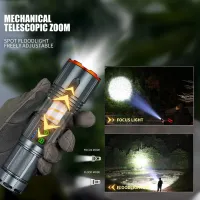 Ручной фонарь YEMAO YM-G520, 2500LM, TG LED, 1*40700 аккум, TYPE-C - 10