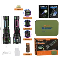 Ручной фонарь YEMAO M-G640Y-1, 4000LM, 60W LED, 1*32700 аккум, TYPE-C - 1