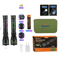 Ручной фонарь YEMAO YM-G640Y, 4000LM, 60W LED, 1*33140 аккум, TYPE-C - 1