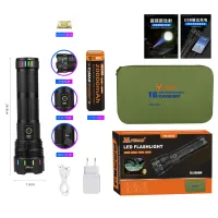 Ручной фонарь YEMAO YM-G646, 4000LM, 60W LED, 1*451350 аккум, TYPE-C - 1