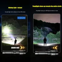 Ручной фонарь YEMAO YM-G999-60W, 5000LM, XH P360 LED, 8*18650 аккум, TYPE-C - 5