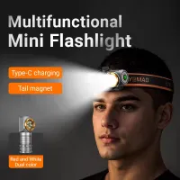 Налобный фонарь YEMAO YM-T355X, 2000LM, (White+Red), Сенсор, ЗУ Type-C - 7