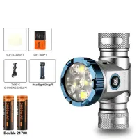 Налобный фонарь YEMAO YM-T755X, 3000LM, (White+Red), Сенсор, ЗУ Type-C - 5