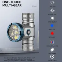 Налобный фонарь YEMAO YM-T755X, 3000LM, (White+Red), Сенсор, ЗУ Type-C - 6