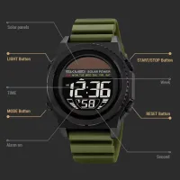 Часы наручные SKMEI 2358AG, ARMY GREEN, Solar Power, 11462 - 2