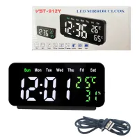 Часы электронные VST-912Y-6, температура, влажность, USB - 2