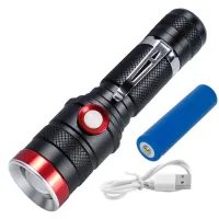 Ручний ліхтар Police BL-736-TG (Red), 1x18650, 1 РЕЖИМ, ЗУ microUSB, zoom - Зображення 2