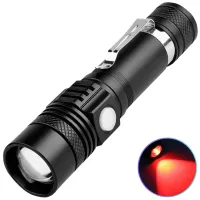 Ручний ліхтар Police BL-518-TG (Red), 18650, Zoom, ЗП Type C - Зображення 1