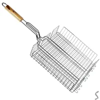 Решітка-гриль велика 69*41*31.5*6.5см MH-0085 - Зображення 1