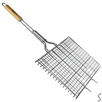 Решітка-гриль плоска велика 66*45*26 см MH-0164 - Зображення 1