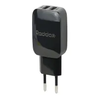 Сетевое зарядное устройство REDDAX RDX-021 Dual USB 12W (2 порта), White - Зображення 2