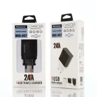 Сетевое зарядное устройство REDDAX RDX-027 (12W, 2.4A, USB), Black - Изображение 2