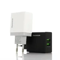 Сетевое зарядное устройство REDDAX RDX-029 Dual USB (12W, 2.4A, 2 порта), Black - Изображение 2