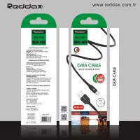 Кабель Reddax RDX-400 MicroUSB (1 м, швидке заряджання, TPE), Black - Зображення 2